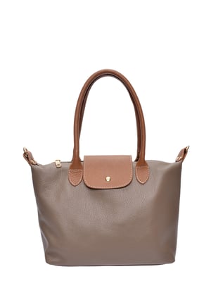 Anna Luchini Beige Rindsledertasche