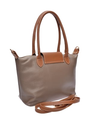 Anna Luchini Beige Rindsledertasche