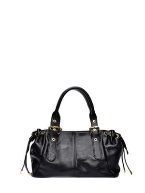Anna Luchini Schwarz Rindsledertasche