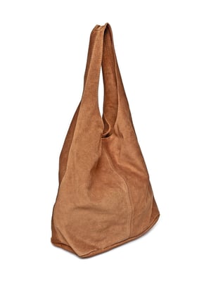 Anna Luchini Braun Rindsledertasche