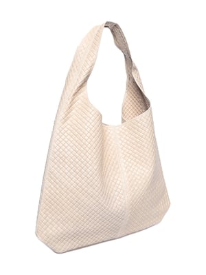 Luisa Vannini Beige Rindsledertasche
