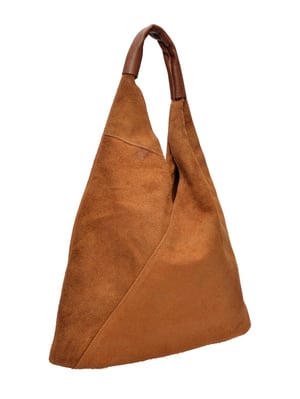 Anna Luchini Braun Rindsledertasche