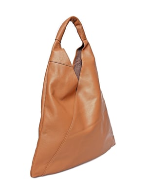 Anna Luchini Braun Rindsledertasche