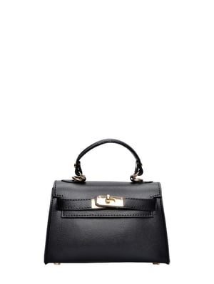 Isabella Rhea Schwarz Rindsledertasche