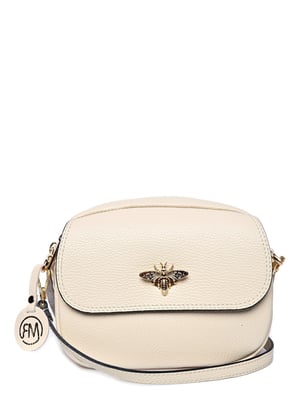 Roberta M Beige Rindsledertasche