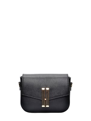 Anna Luchini Schwarz Rindsledertasche