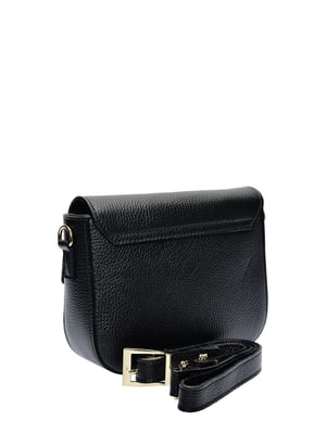Anna Luchini Schwarz Rindsledertasche