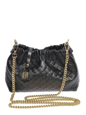 Anna Luchini Schwarz Rindsledertasche