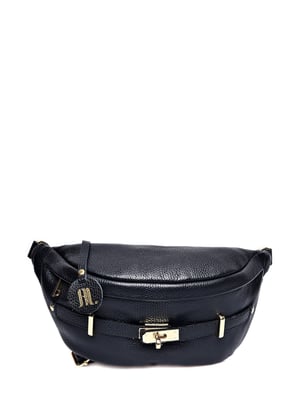 Anna Luchini Schwarz Rindsledertasche