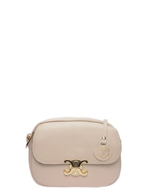 Luisa Vannini Beige Rindsledertasche