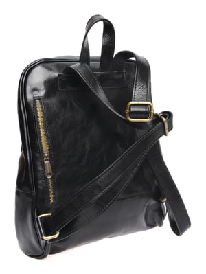 Anna Luchini Schwarz Rindsledertasche