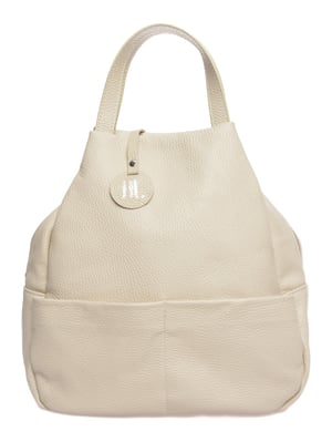 Anna Luchini Beige Rindsledertasche