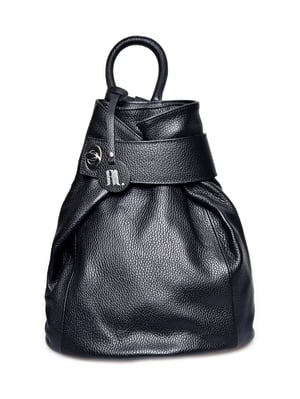 Anna Luchini Schwarz Rindsledertasche