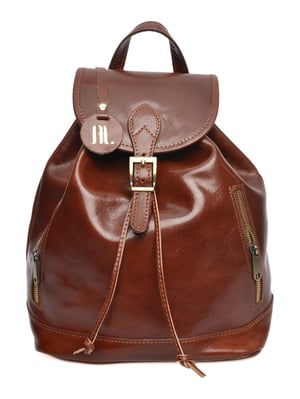 Anna Luchini Kastanienbraun Rindsledertasche