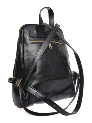 Anna Luchini Schwarz Rindsledertasche