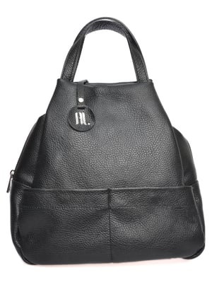 Anna Luchini Schwarz Rindsledertasche