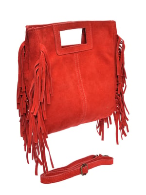 Anna Luchini Rot Rindsledertasche