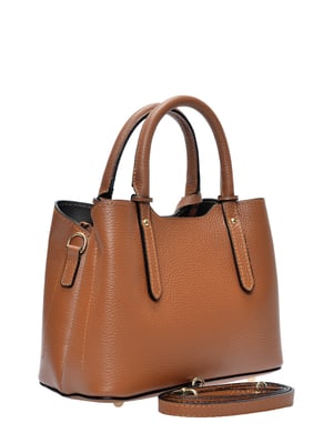 Anna Luchini Braun Rindsledertasche