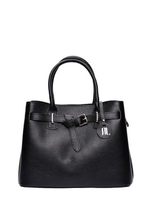 Anna Luchini Schwarz Rindsledertasche