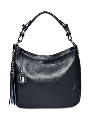 Anna Luchini Schwarz Rindsledertasche