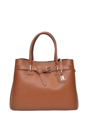 Anna Luchini Braun Rindsledertasche