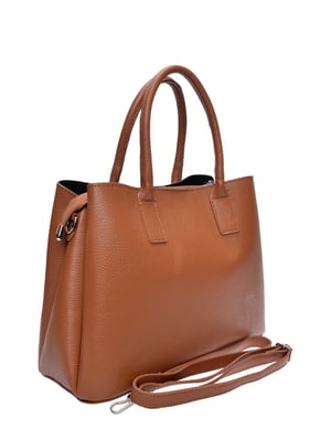 Anna Luchini Braun Rindsledertasche