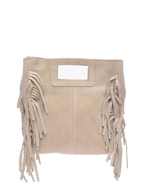Anna Luchini Beige Rindsledertasche