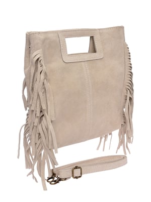 Anna Luchini Beige Rindsledertasche