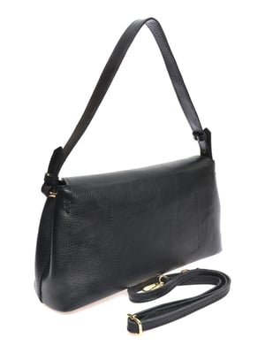 Anna Luchini Schwarz Rindsledertasche