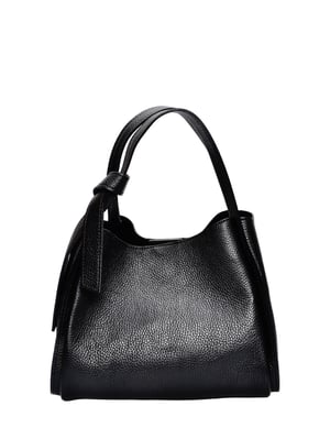 Anna Luchini Schwarz Rindsledertasche