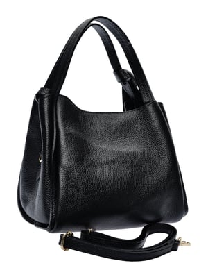 Anna Luchini Schwarz Rindsledertasche