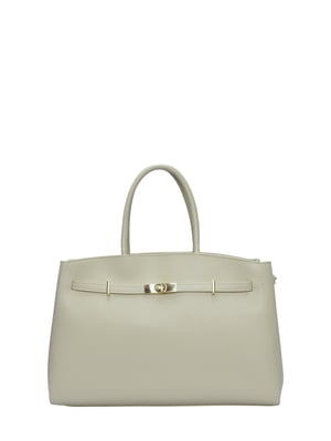 Anna Luchini Beige Rindsledertasche