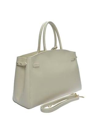 Anna Luchini Beige Rindsledertasche