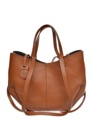 Luisa Vannini Braun Rindsledertasche