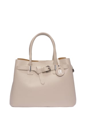 Anna Luchini Beige Rindsledertasche