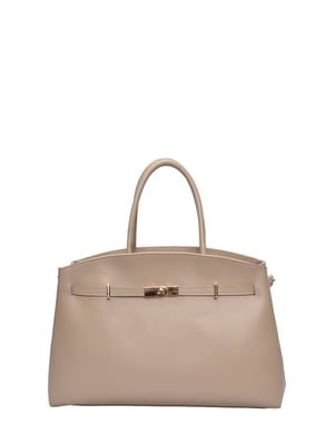 Anna Luchini Beige Rindsledertasche