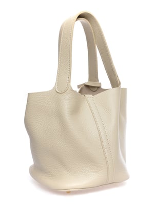 Anna Luchini Beige Rindsledertasche