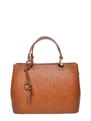 Anna Luchini Braun Rindsledertasche
