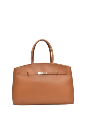 Anna Luchini Braun Rindsledertasche