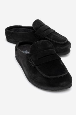 Priva Leder-Slipper zum Hineinschlüpfen