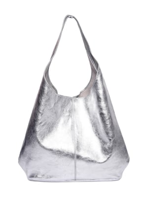 Luisa Vannini Silber Rindsledertasche