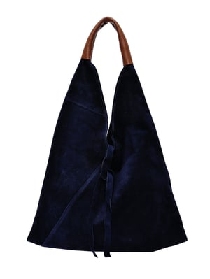 Anna Luchini Blau   Rindsledertasche