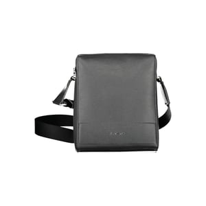 Calvin Klein Schwarze Polyurethan Herren Schultertasche