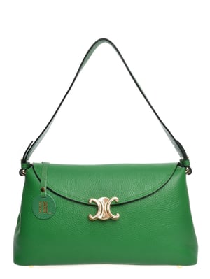 Anna Luchini Grün Rindsledertasche