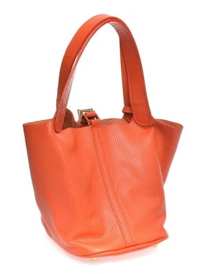 Anna Luchini Orange Rindsledertasche