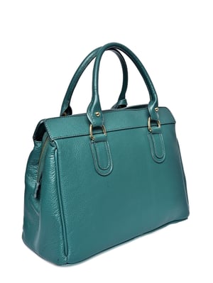 Roberta M Grün Rindsledertasche