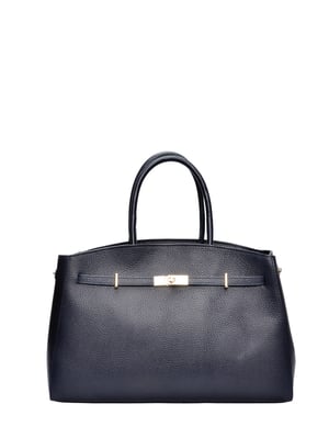 Anna Luchini Blau Rindsledertasche
