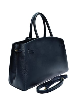 Anna Luchini Blau Rindsledertasche
