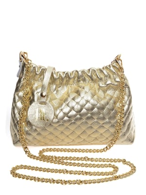 Anna Luchini Gold Rindsledertasche