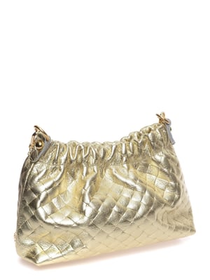 Anna Luchini Gold Rindsledertasche